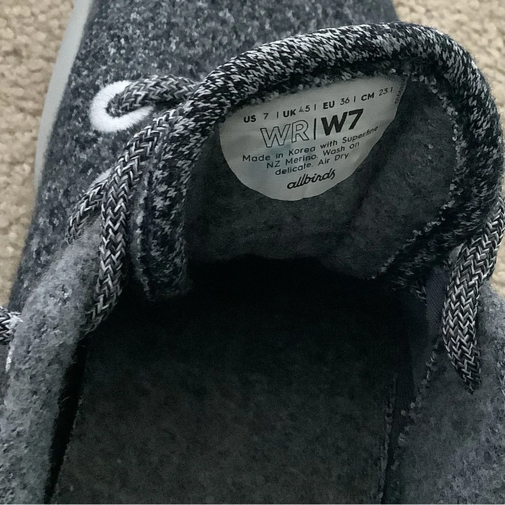 Allbirds Merino Wool Runner Size 7